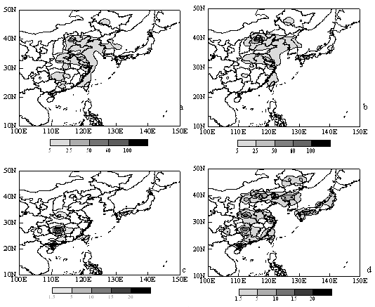 図7  2000年におけるNOx、AVOCs、BVOCsが1日に最大地上O3濃度に及ぼす間接的効果(ppb)